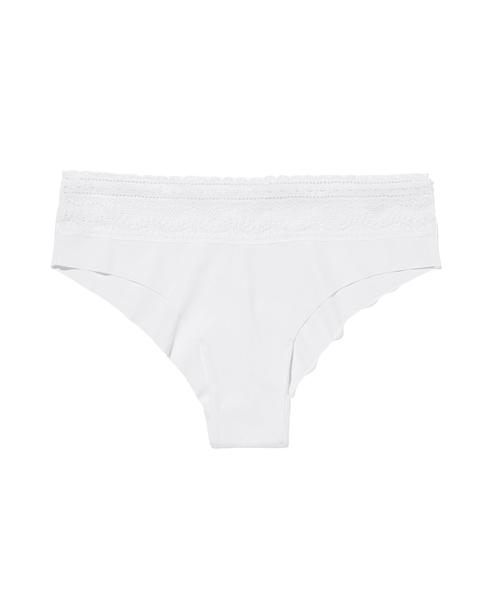 dames brazilian micro met kant wit - 19600934WHITE - HEMA