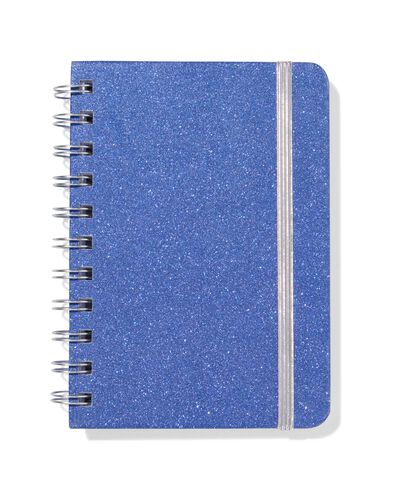 notitieboek A6 gelinieerd glitter - 14100363 - HEMA