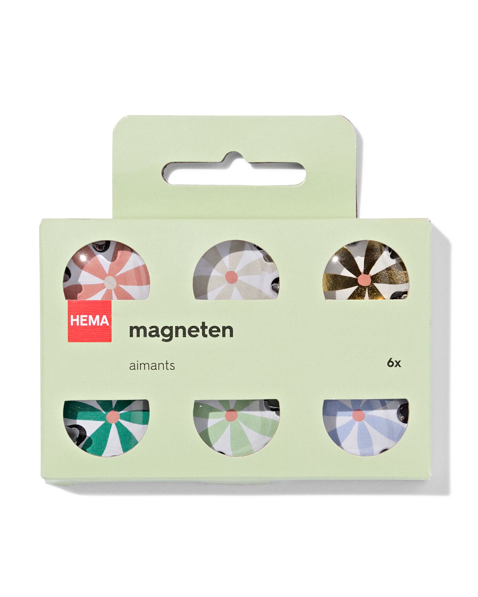 Magnete aus Glas, Blume - 6 St&uuml;ck - 14870045 - HEMA