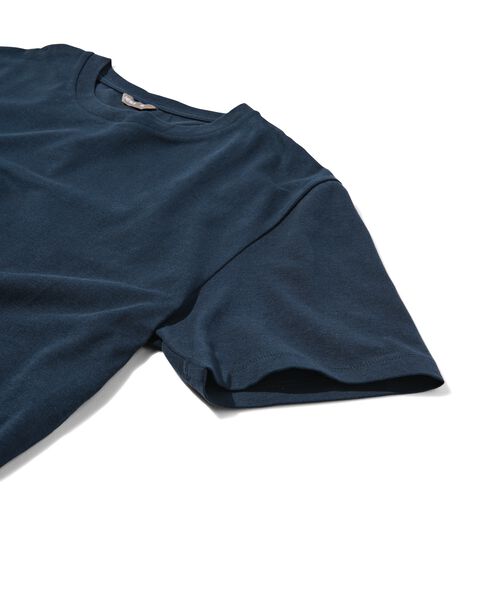 Herren-T-Shirt, Regular Fit, Rundhalsausschnitt dunkelblau dunkelblau - 1000030200 - HEMA