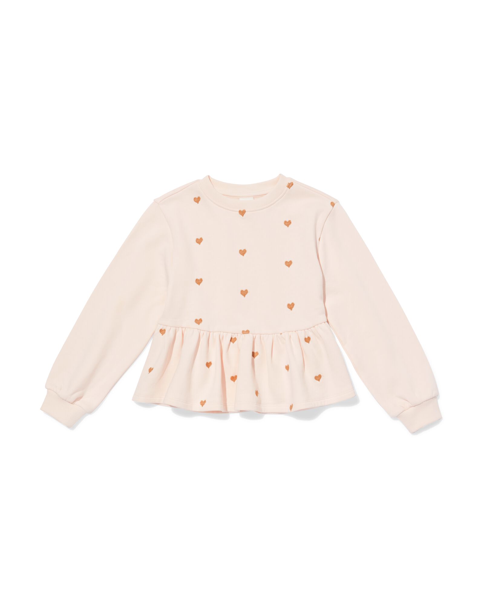 kindertrui sweatstof bloemen ecru ecru - 30842909ECRU - HEMA