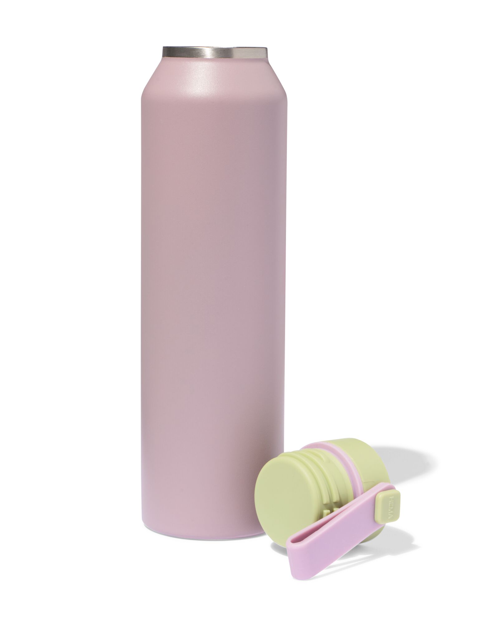 isoleerfles 500ml rvs donkerroze - 80650248 - HEMA