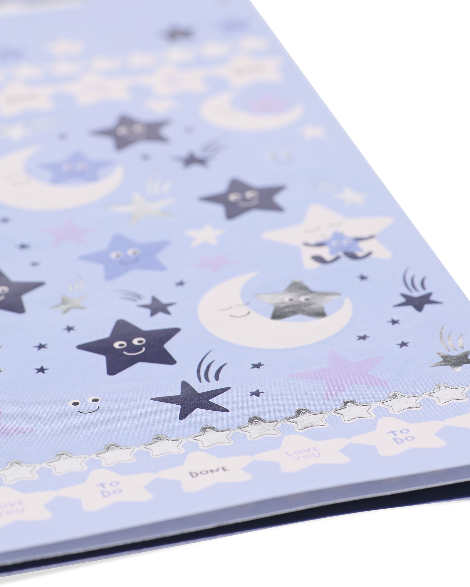 feuilles d'autocollants &eacute;toiles 22x10 cm - lot de 3   - 14100380 - HEMA