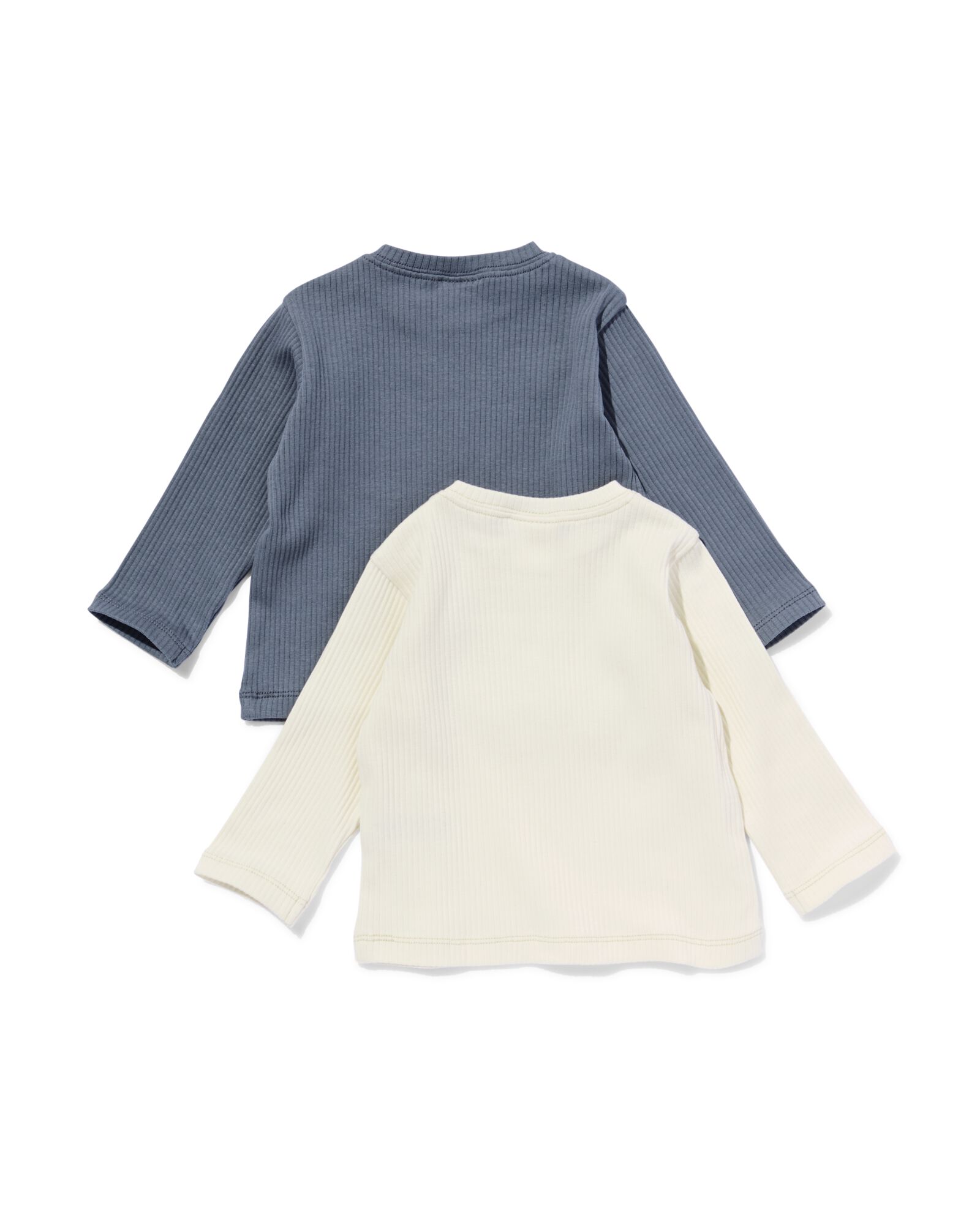 t-shirts c&ocirc;tel&eacute;s pour b&eacute;b&eacute; - 2 pi&egrave;ces &eacute;cru - 33119770ECRU - HEMA