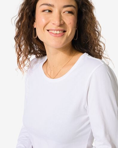 dames t-shirt donkerblauw - 36396006DARKBLUE - HEMA