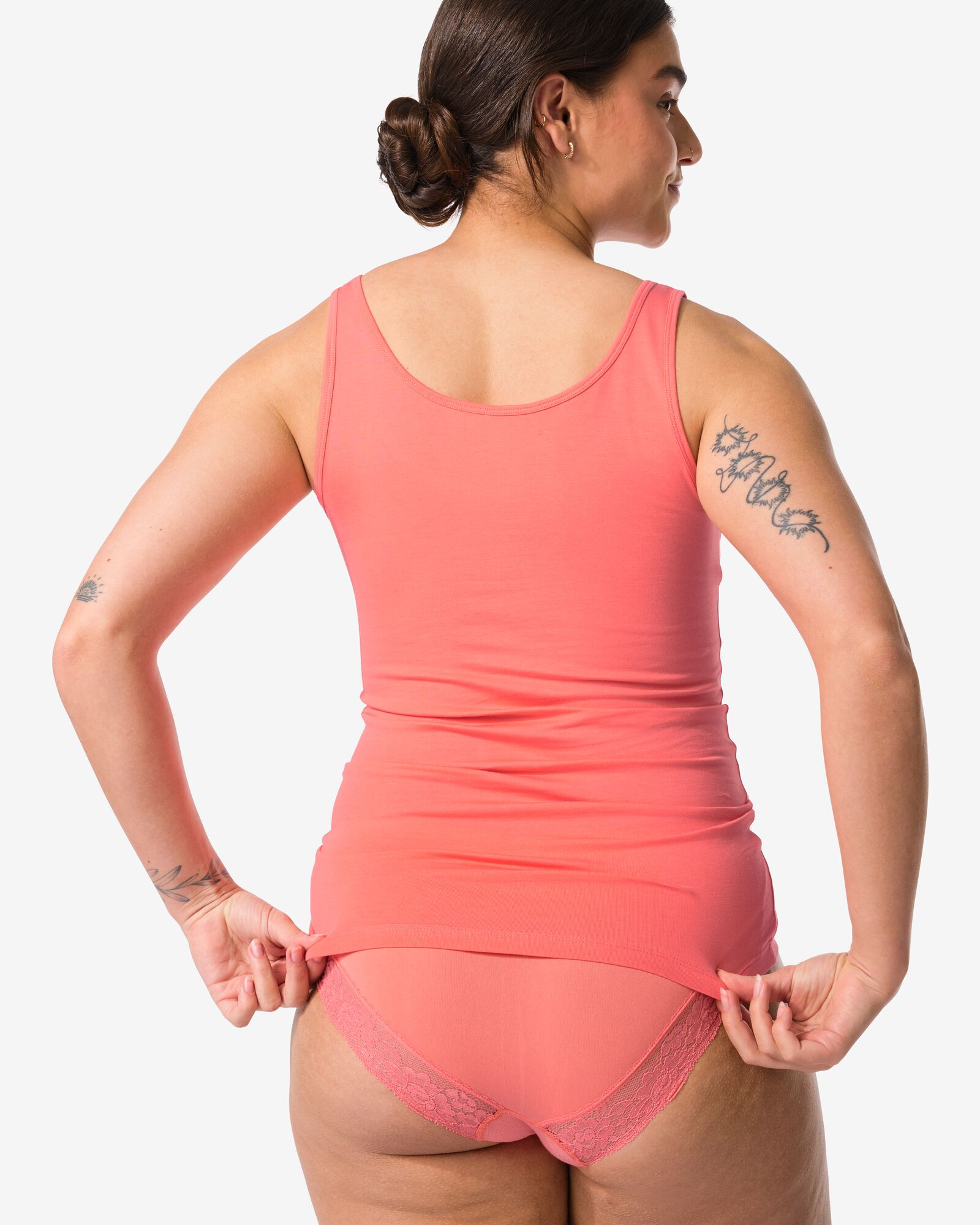 dameshemd katoen koraalroze koraalroze - 19691129CORALPINK - HEMA