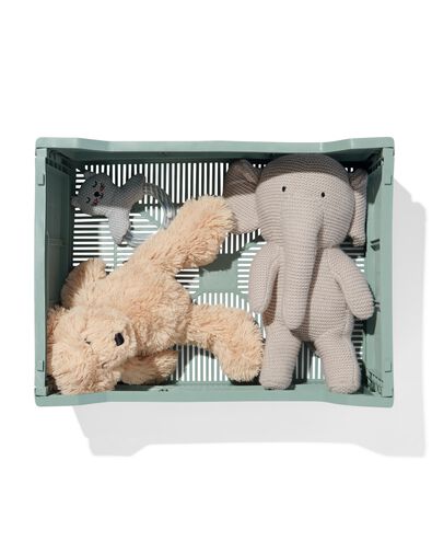 caisse pliante lettres recycl&eacute;e M vert menthe vert menthe	 M  30 x 40 x 17 - 39811078 - HEMA