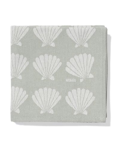 torchon 65 x 65 cm coton coquillage - 5400087 - HEMA