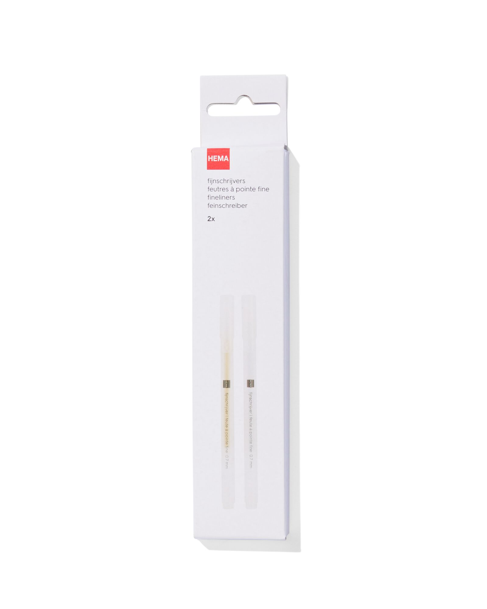 2 marqueurs &agrave; pointe fine 0,7mm dor&eacute;/argent&eacute; - 14400428 - HEMA