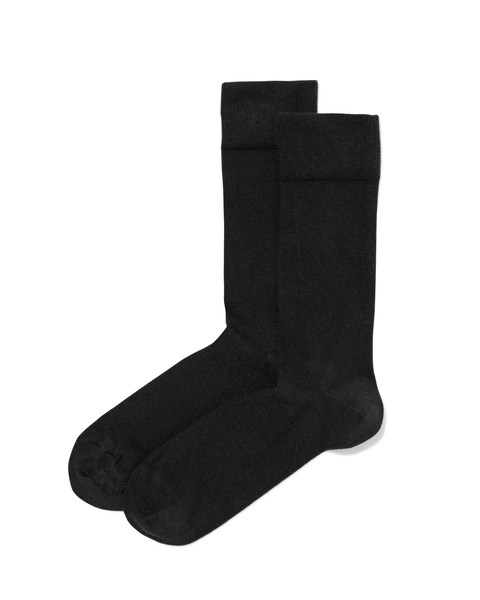 2er-Pack Herren-Socken, Bambus schwarz schwarz - 1000012000 - HEMA