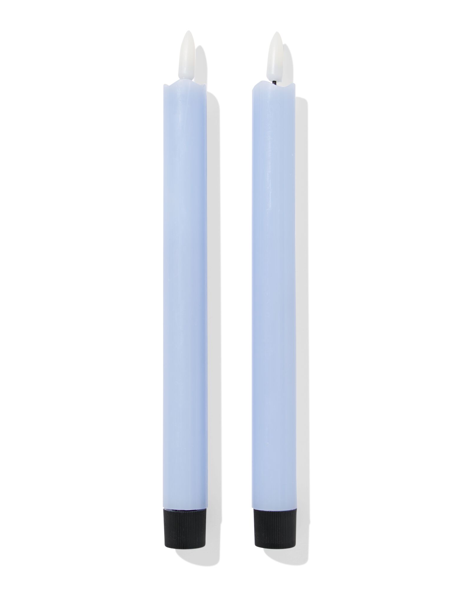 LED-Dinnerkerzen 3 x 5 x 26 cm blau - 2 St&uuml;ck - 25800291 - HEMA