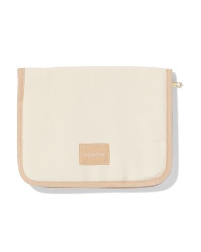 &eacute;tui 25 x 19 x 3 cm organiseur beige - 14404005 - HEMA
