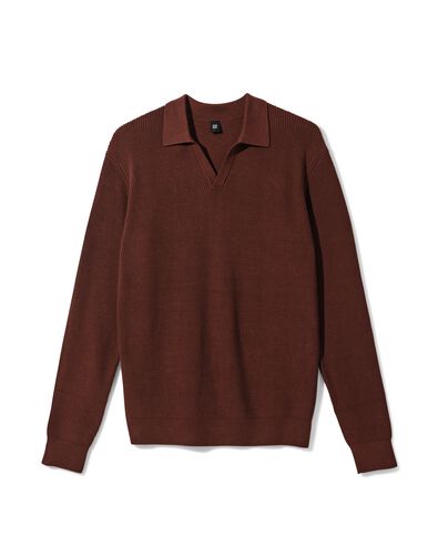 pull homme Ronin marron fonc&eacute; marron fonc&eacute; - 2170020DARKBROWN - HEMA