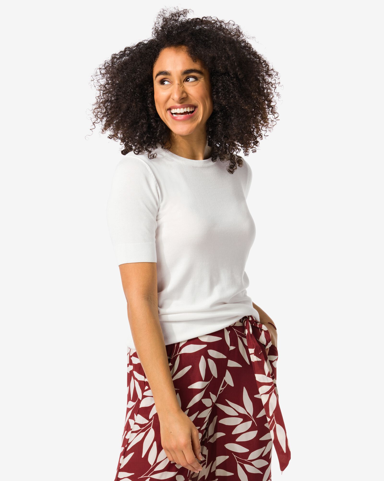 Damen-Strickpullover Fally wei&szlig; wei&szlig; - 36357070WHITE - HEMA