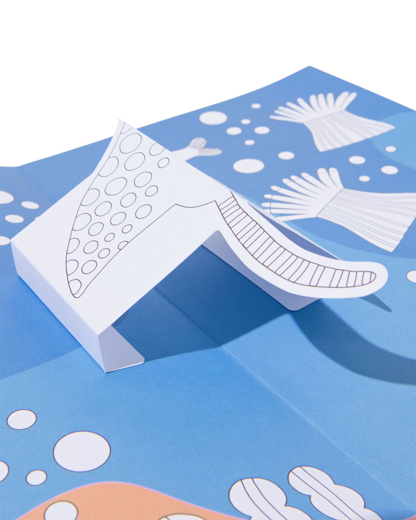 livre de coloriage A4 pop-up fonds marins - 15900291 - HEMA