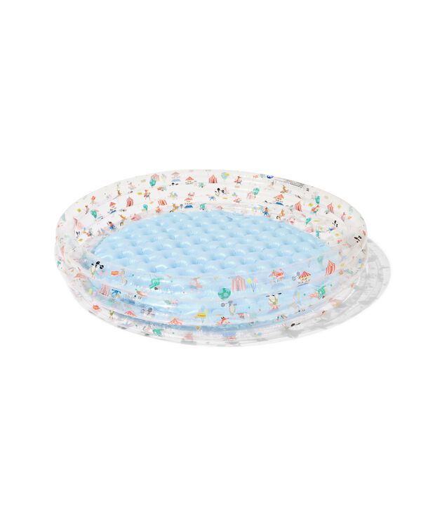 opblaasbaar kinderbadje met opblaasbare bodem en afvoerplug ⌀150cm - 15800082 - HEMA