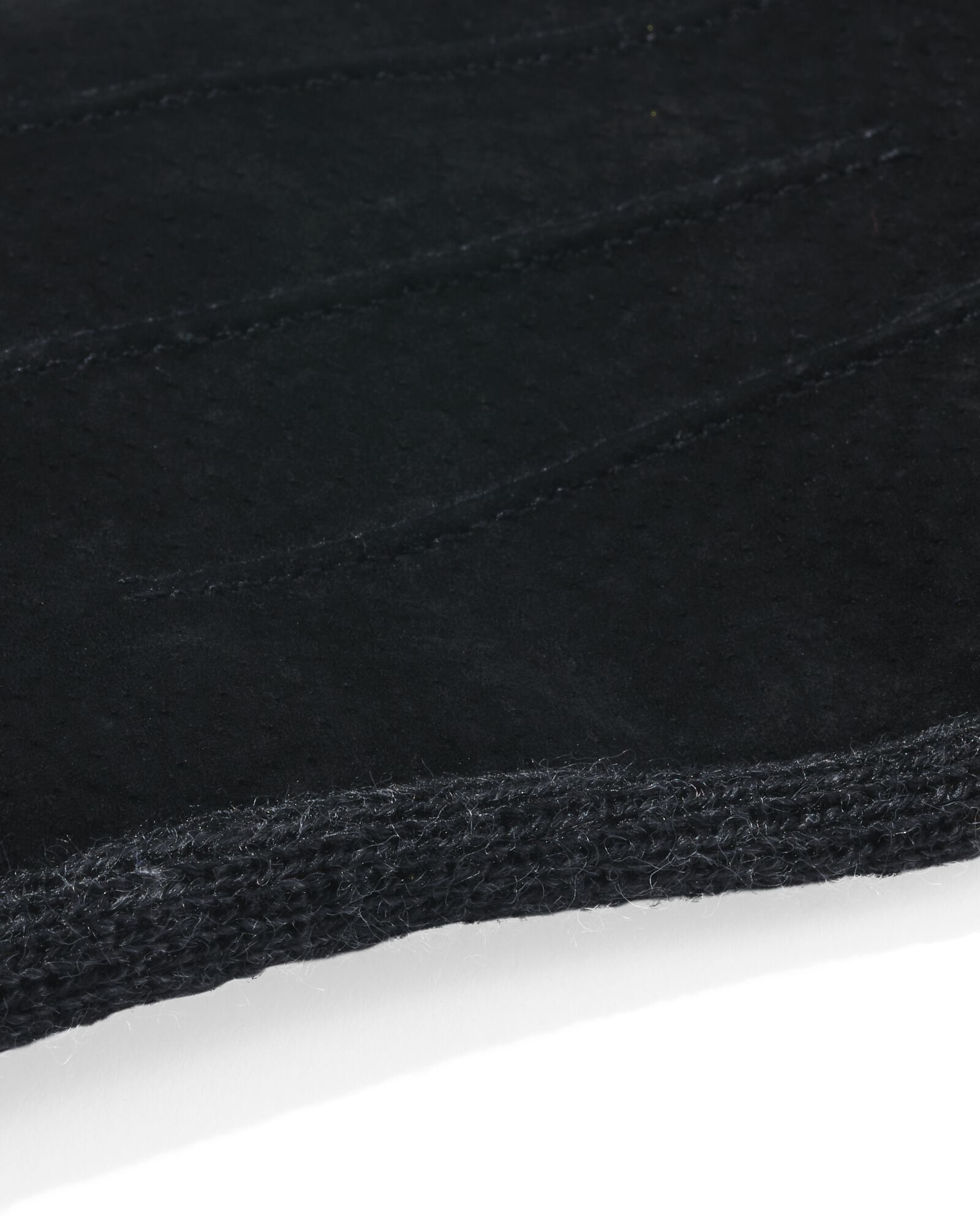 herenhandschoenen met touchscreen tips su&egrave;de zwart zwart - 16500070BLACK - HEMA