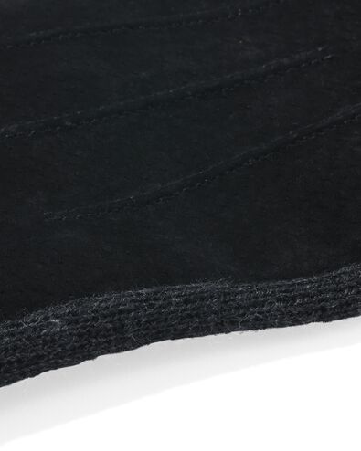 herenhandschoenen met touchscreen tips su&egrave;de zwart zwart - 16500070BLACK - HEMA