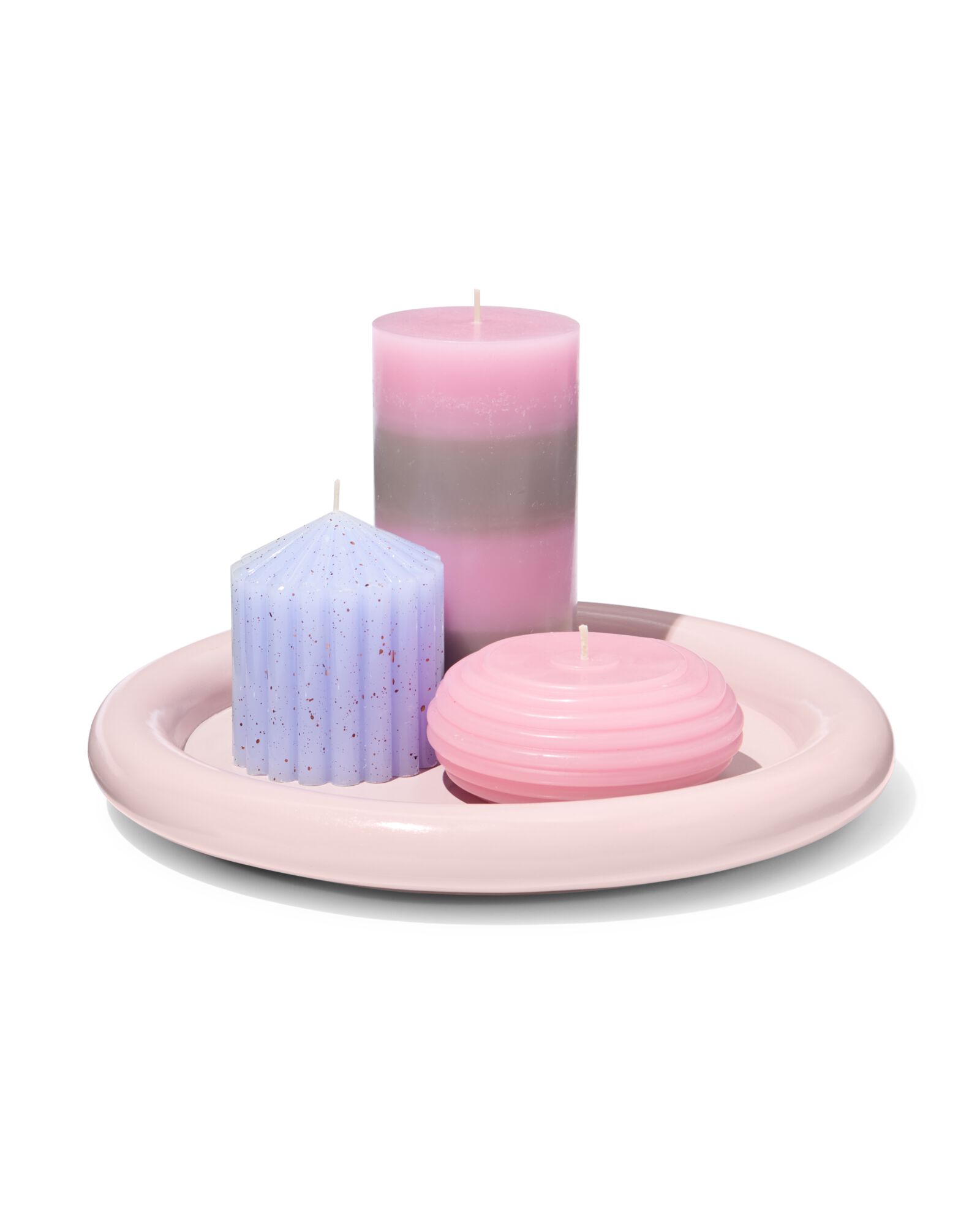 dessous-de-bougie ⌀26,5x3cm bois rose - 13326055 - HEMA