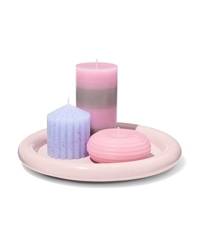 dessous-de-bougie ⌀26,5x3cm bois rose - 13326055 - HEMA