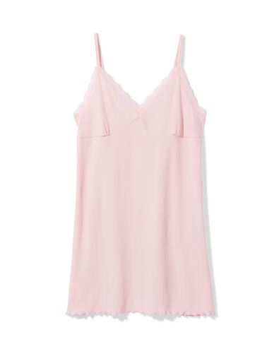 nuisette femme c&ocirc;tel&eacute;e rose p&acirc;le rose p&acirc;le - 23401275LIGHTPINK - HEMA
