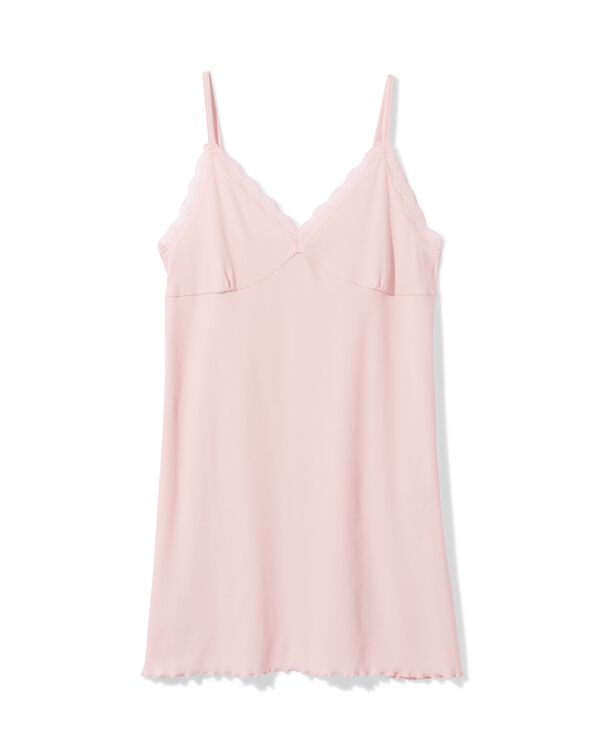 nuisette femme c&ocirc;tel&eacute;e rose p&acirc;le rose p&acirc;le - 23401275LIGHTPINK - HEMA
