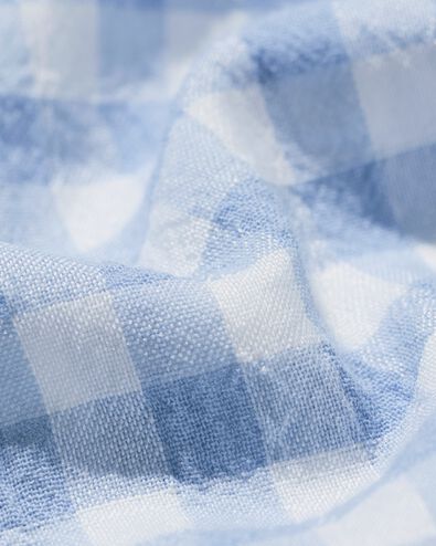 damesblouse Senta blokken lichtblauw lichtblauw - 36208480LIGHTBLUE - HEMA