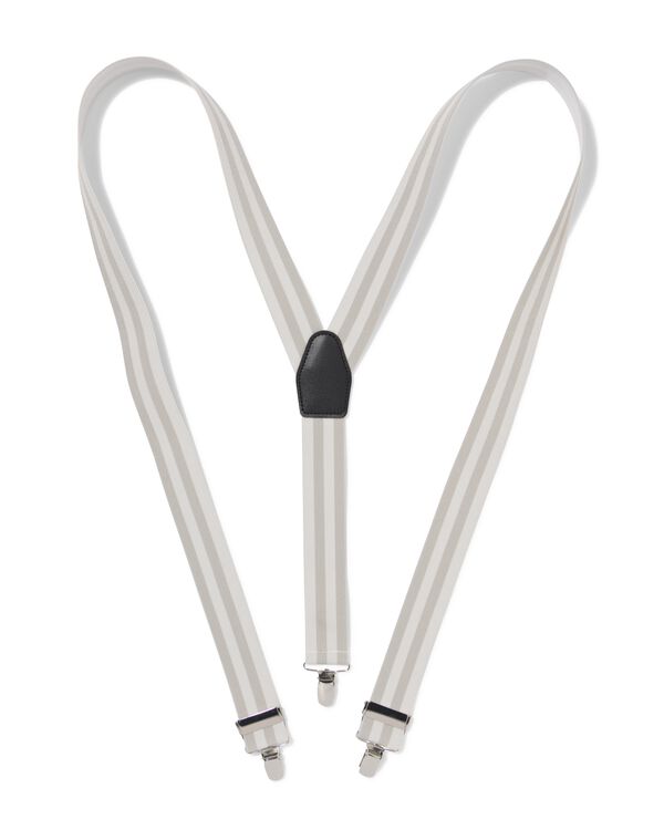 bretelles 3 points rayures gris - 1400294 - HEMA