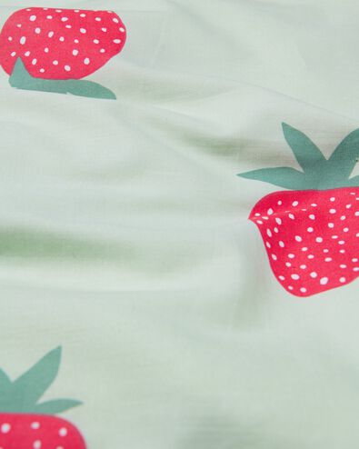 housse de couette enfant 140x200 coton doux fraises - 5730209 - HEMA