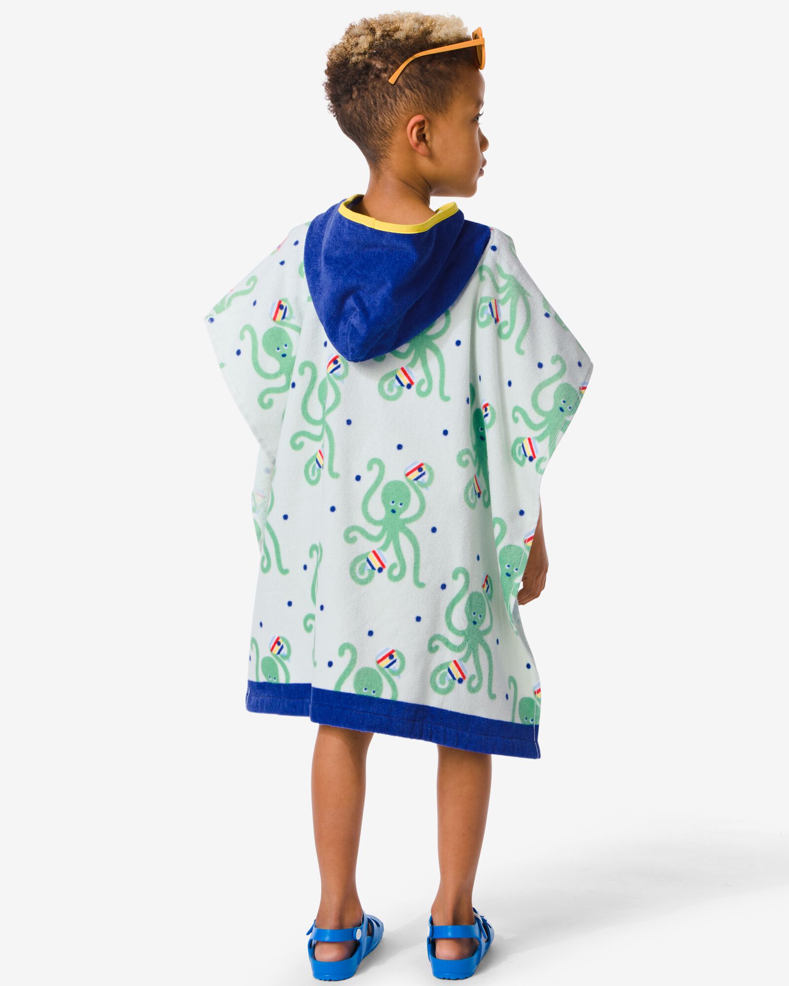 poncho de plage pour enfant 60 x 60 cm pieuvre - 5290113 - HEMA