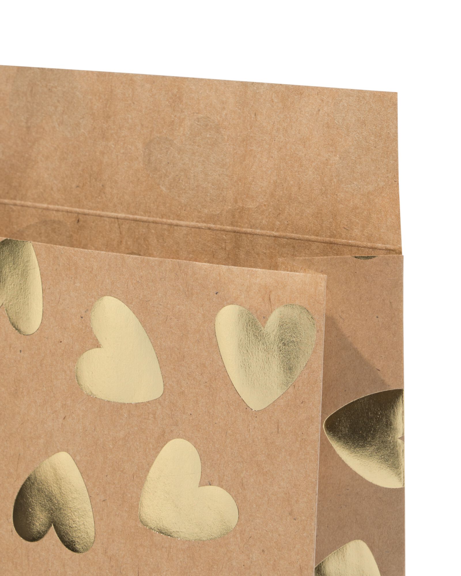 sacs cadeaux M kraft &agrave; pois - lot de 3 - 14710299 - HEMA