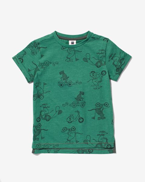 t-shirt enfant chien groen - 1000030826 - HEMA
