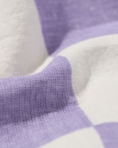 chemise enfant avec lin carreaux violet 122/128 - 30781671 - HEMA