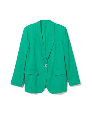blazer femme Isla avec lin vert S - 36209561 - HEMA