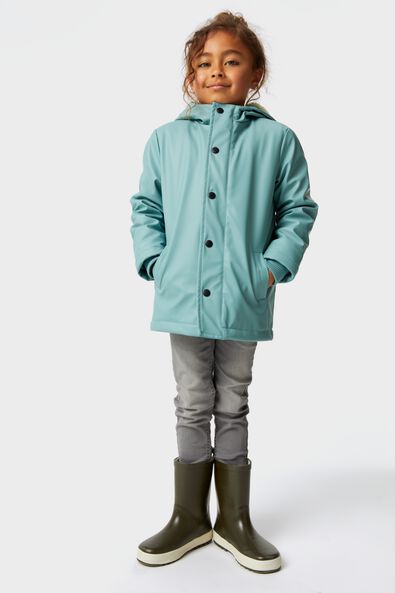 veste enfant à capuche vert marin 134/140 - 30749985 - HEMA