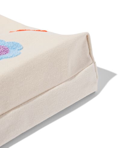 canvas tas 42x36cm bloem - 61130117 - HEMA