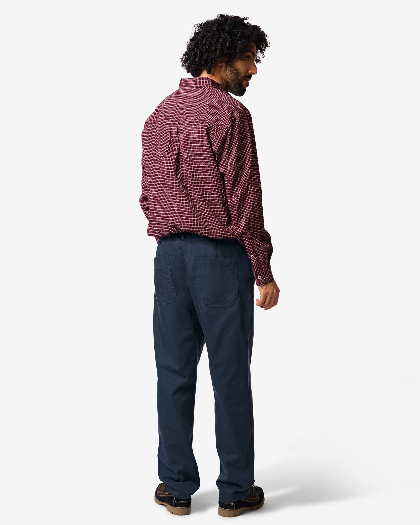 herenbroek Bas regular fit donkerblauw donkerblauw - 2140170DARKBLUE - HEMA