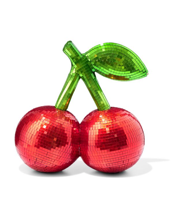 cerise disco 25x14,5x25cm rouge avec vert - 61104552 - HEMA