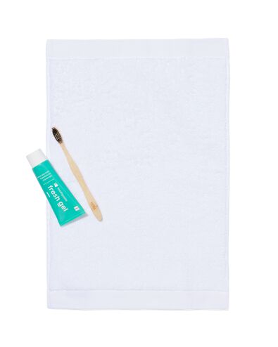 G&auml;stetuch - 33x50cm - ultrasoft - wei&szlig; wei&szlig; G&auml;stehandtuch - 5207001 - HEMA