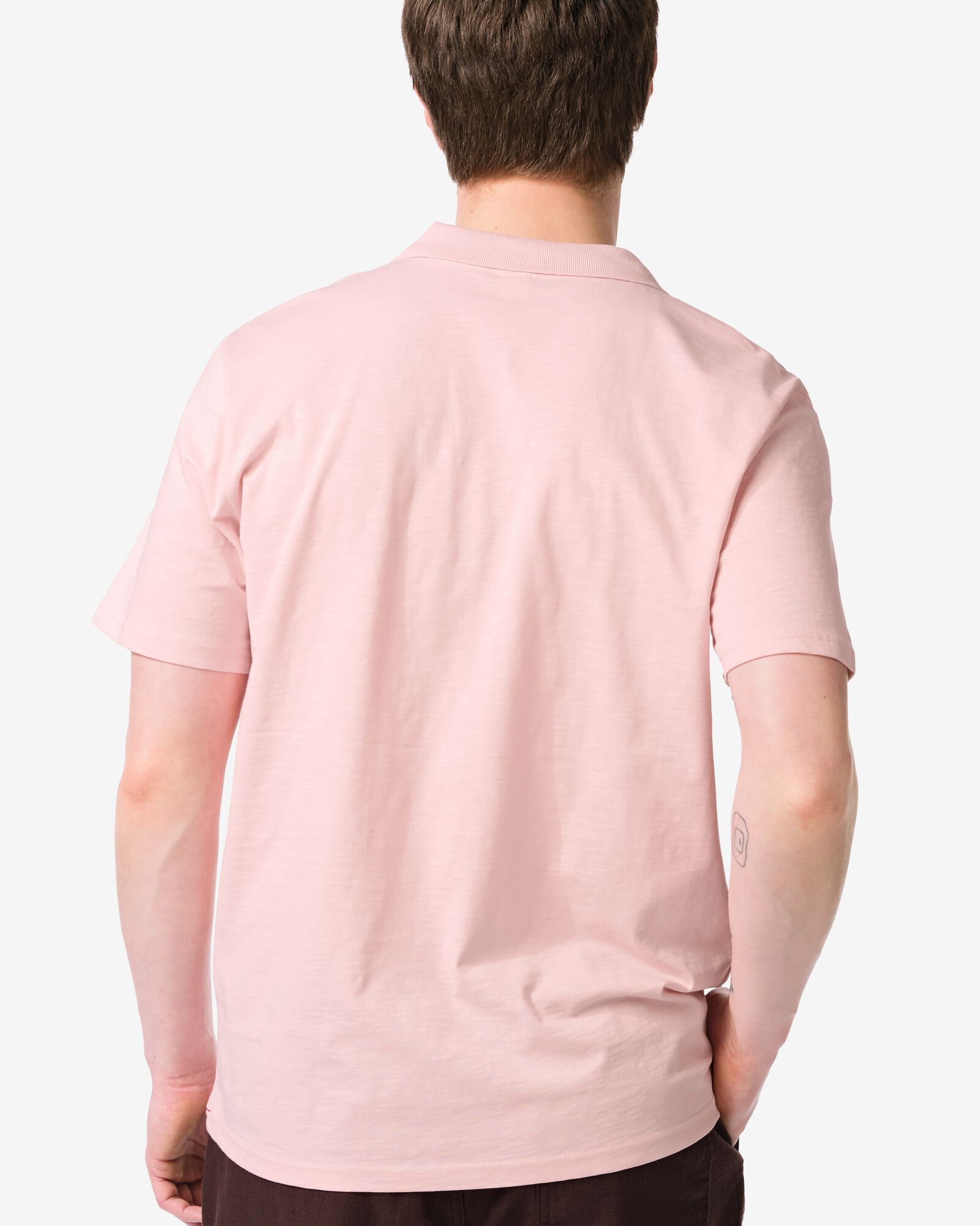 polo homme Jack texture irr&eacute;guli&egrave;re rose p&acirc;le rose p&acirc;le - 2179130LIGHTPINK - HEMA