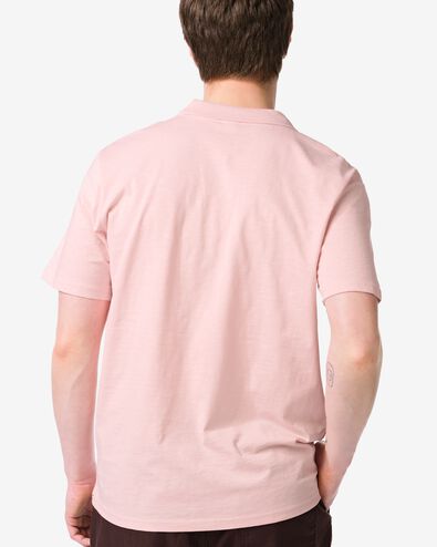 polo homme Jack texture irr&eacute;guli&egrave;re rose p&acirc;le rose p&acirc;le - 2179130LIGHTPINK - HEMA