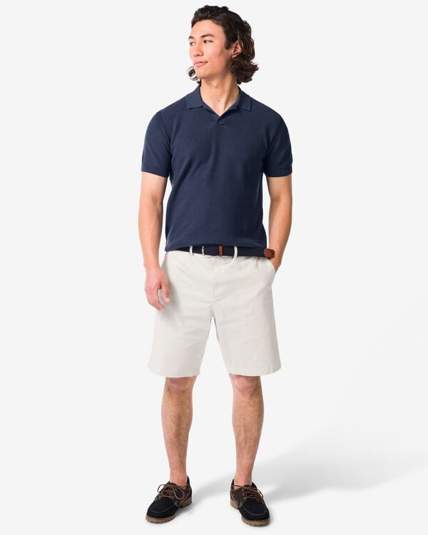 herenshort Charly regular fit chino gebroken wit gebroken wit - 2140920OFFWHITE - HEMA