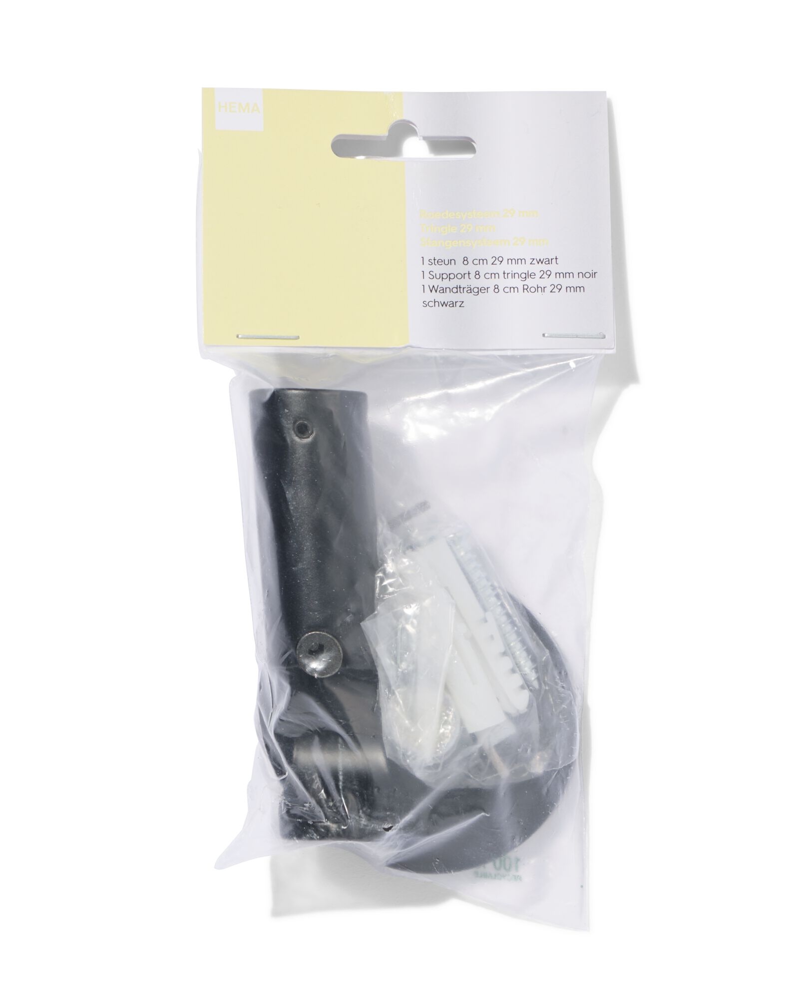 support 8 cm 29 mm noir - 7502023 - HEMA