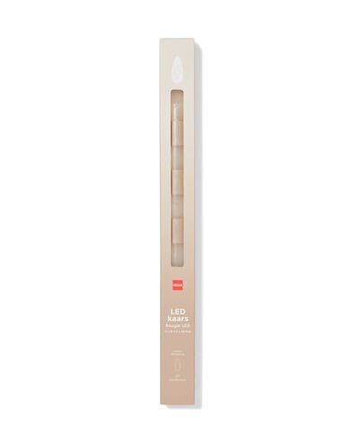 bougie longue LED ⌀2,3x29cm rayures ivoire-bleu - 13550153 - HEMA