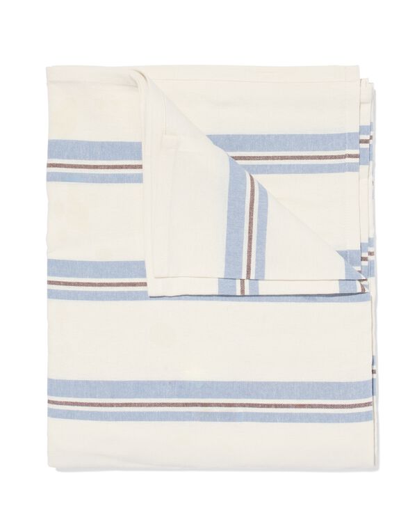 nappe XL 140x240cm coton rayures bleu - 5300095 - HEMA