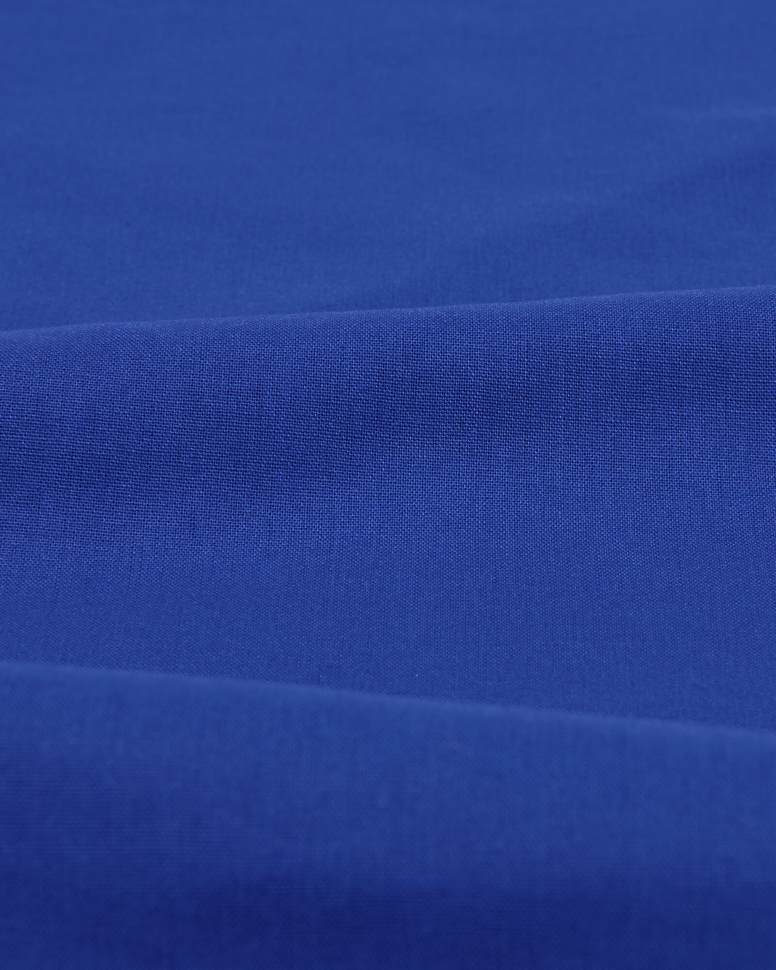 housse de couette 140x200/220cm en coton doux bleu cobalt - 5750061 - HEMA