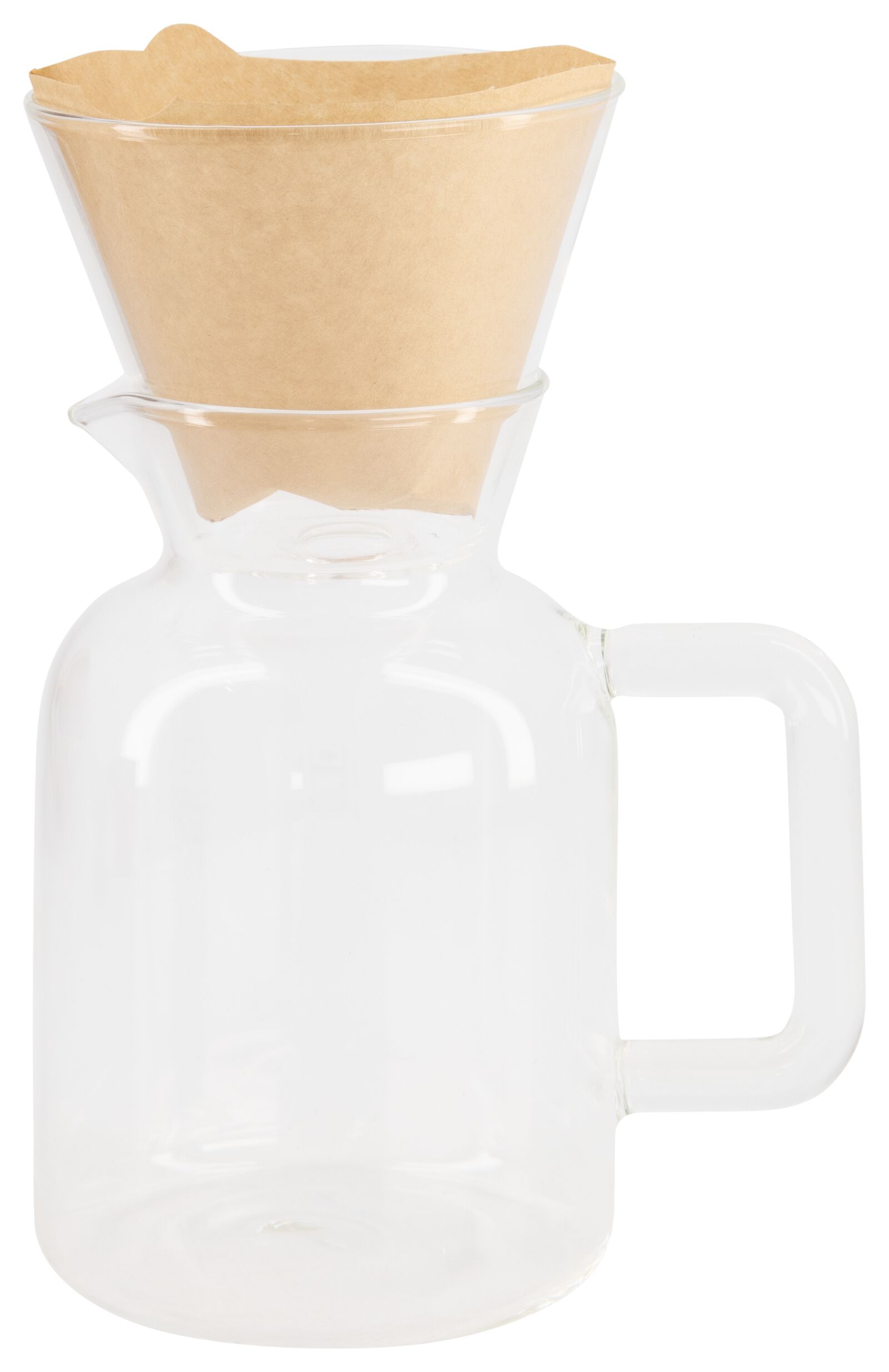 Kaffeekanne Koffiebinkie mit Filter, Glas, 0.6 Liter - 80610079 - HEMA