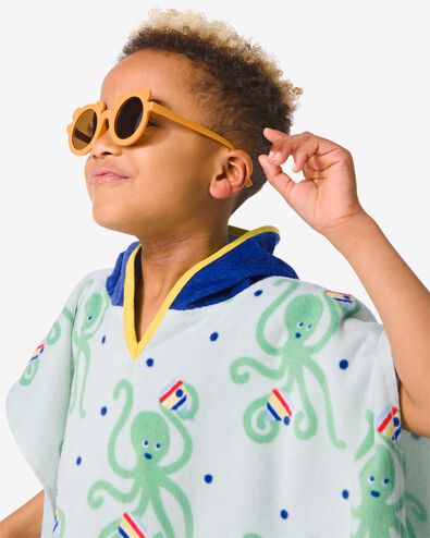 poncho de plage pour enfant 60 x 60 cm pieuvre - 5290113 - HEMA