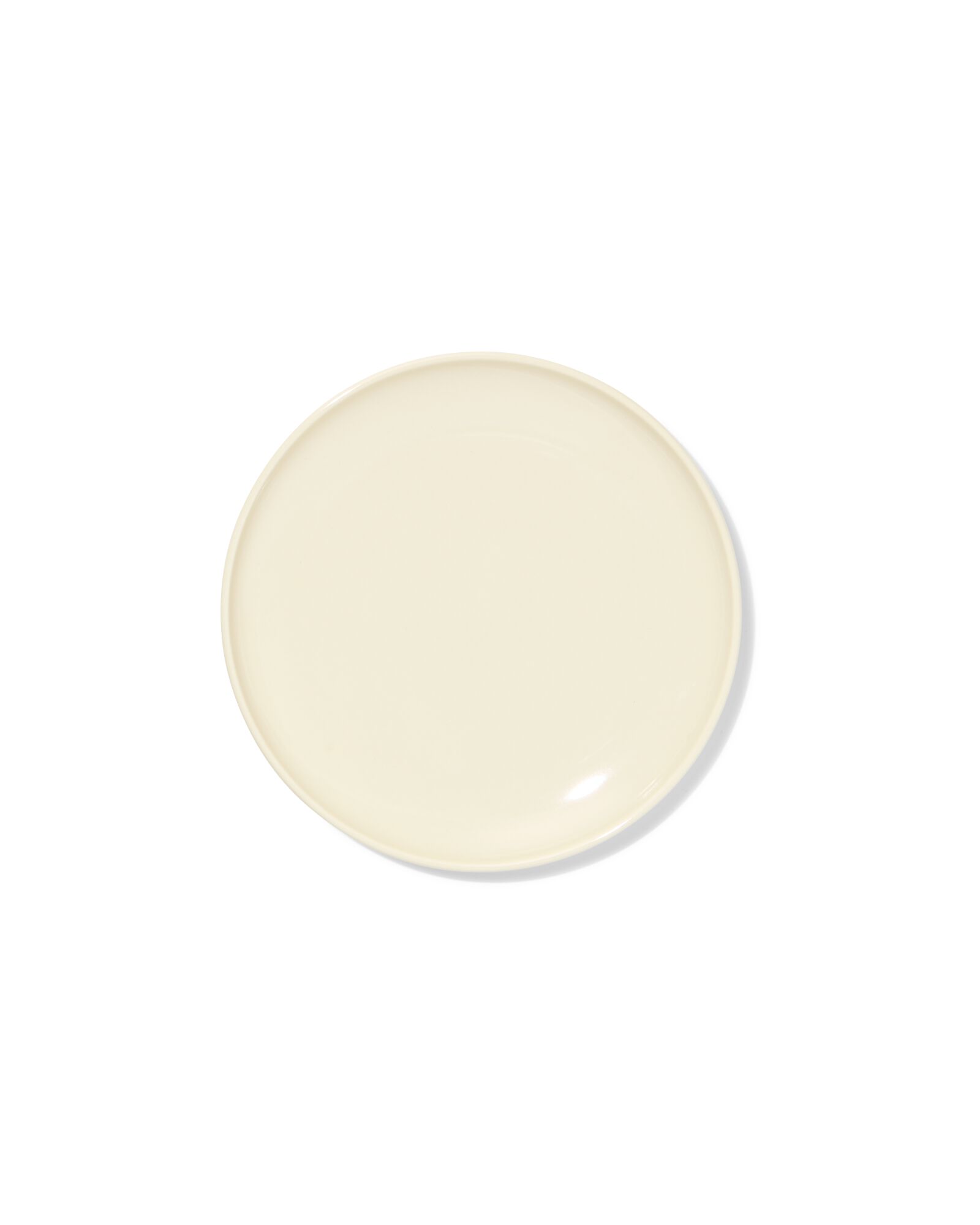 assiette &agrave; g&acirc;teau ⌀16.5cm KNAP new bone jaune - 9650313 - HEMA