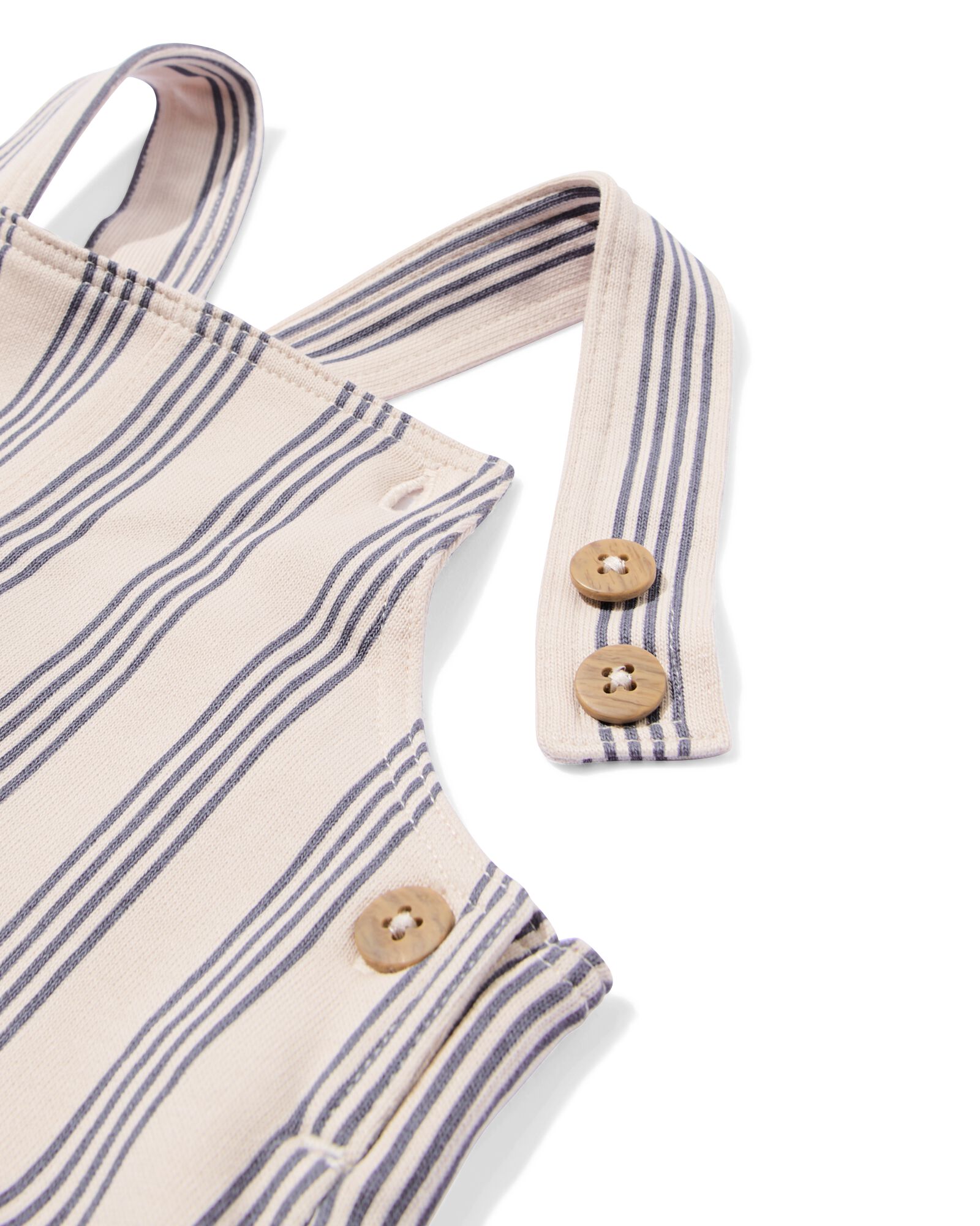 Baby-Latzhose mit Streifen ecru - 33155870ECRU - HEMA